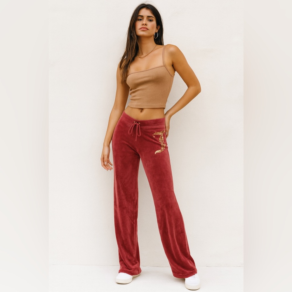 Juicy Couture Vintage 90s Y2K Pink‎ Velour Track Pants Sz. M